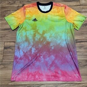 Adidas Preshi Multicolor Men's Short Sleeve Soccer Jersey Tee. Size XL.